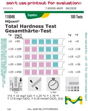 gesamtharte total hardness test|mquant hardness chart.